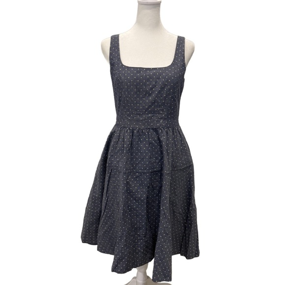 Marc by Marc Jacobs Blue Polka Dot Dress with pockets. Size 6 - Picture 1 of 9